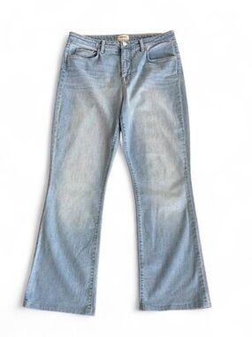 L'AGENCE Faded Light Blue Flare Jeans